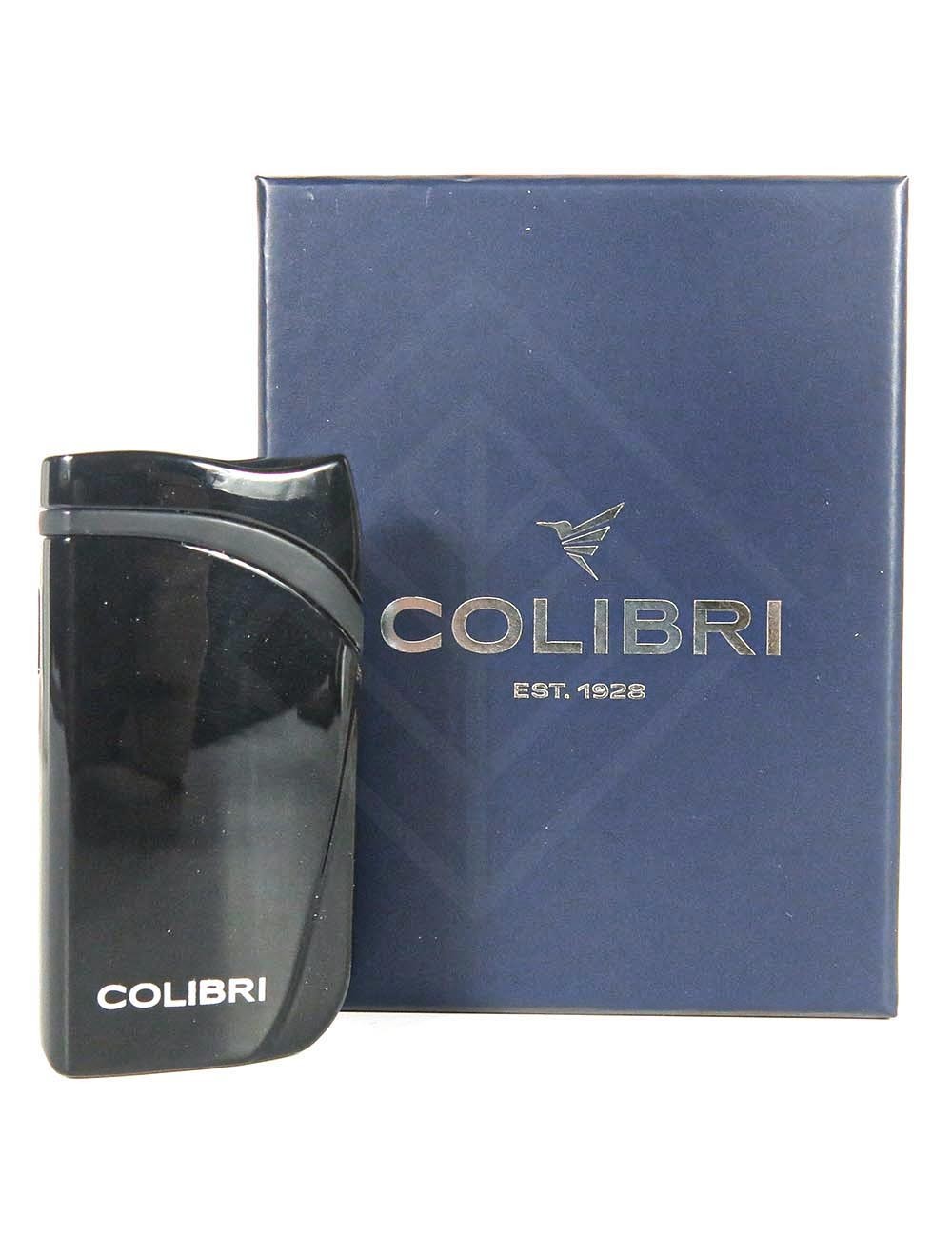 Зажигалка COLIBRI lighter "Falcon" black metallic angled jet flame